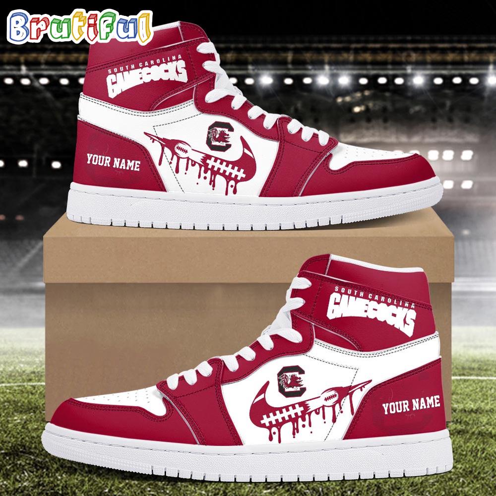 NCAA South Carolina Gamecocks Sport Team Personalized Air Jordan 1 Hightop Shoes