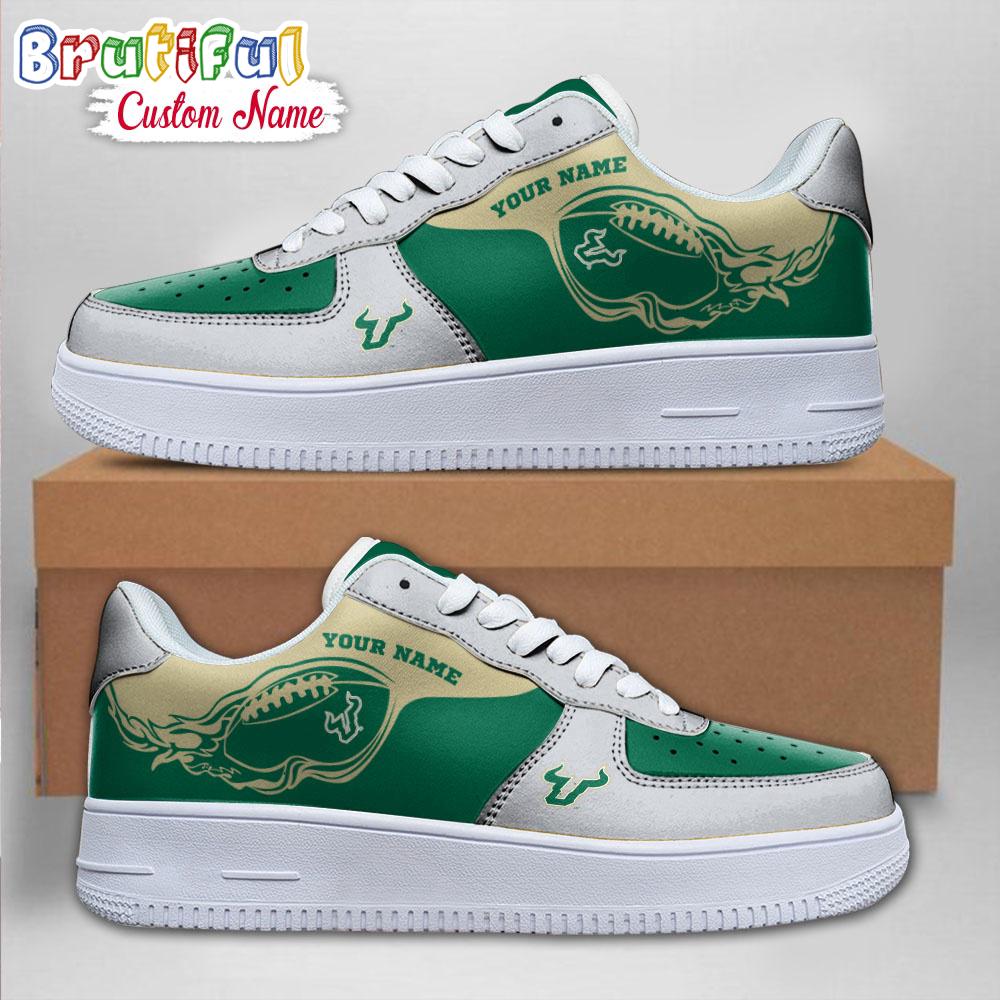 NCAA South Florida Bulls Sporty Air Force 1 Shoes Sneaker