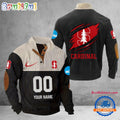 NCAA Stanford Cardinal Sport Team Custom Name And Number Buttoned Collar Sweatshirt