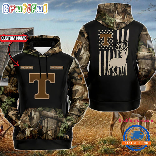 NCAA Tennessee Volunteers Sporty Camo Hunting Style Hoodie, Sweatshirt, TShirt