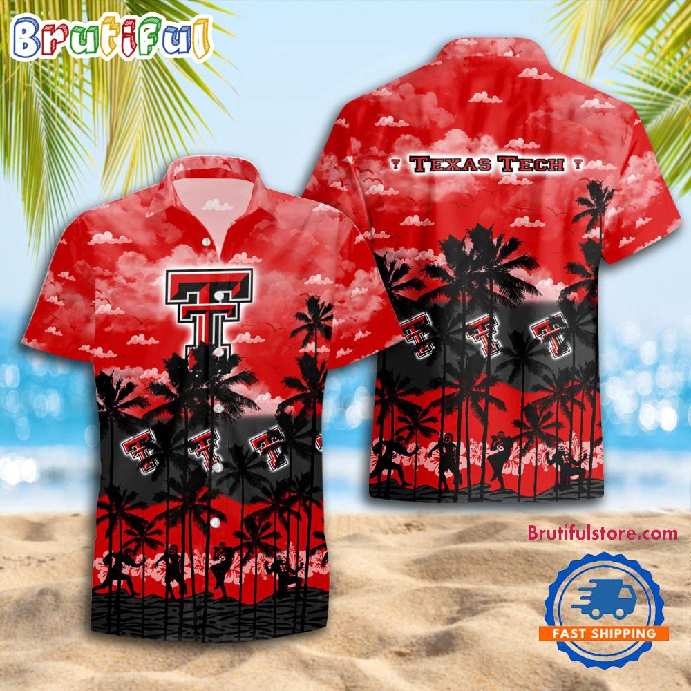 NCAA Texas Tech Red Raiders Palm Tree Hawaiian Shirt