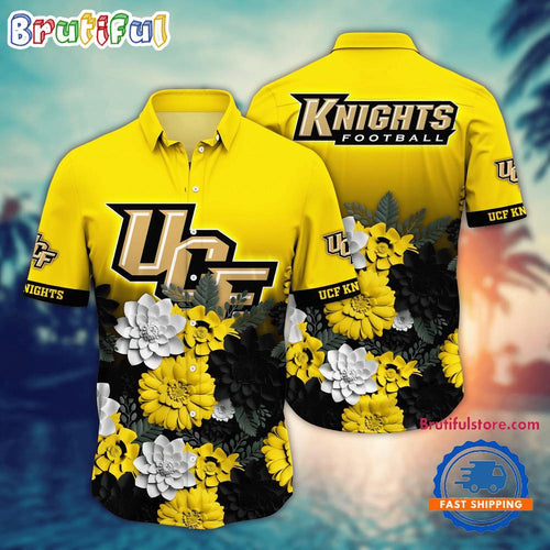 NCAA UCF Knights Flower Tropical Summer Beach Hawaiian Shirt