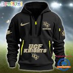 NCAA UCF Knights Heavy Hoodie, Sporty Quarter Zip Hoodie