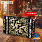 NCAA UCF Knights Leopard Women’s Zip Around Wallet, Sporty Women’s Wallet