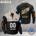 NCAA UCF Knights Sport Team Custom Name And Number Buttoned Collar Sweatshirt