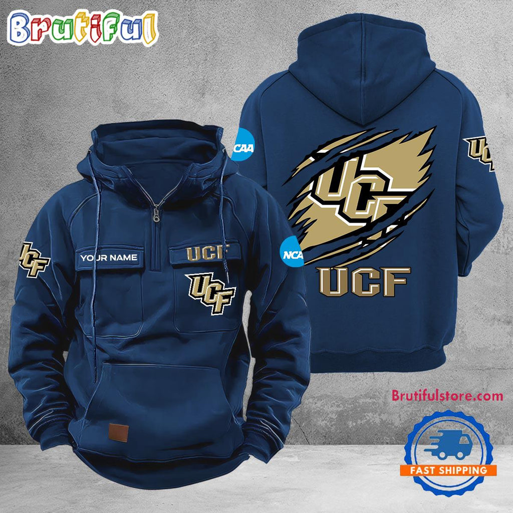NCAA UCF Knights Sport Team Design Logo Name Cargo Hoodie