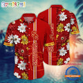 NCAA USC Trojans Flower Summer Aloha Button Hawaiian Shirt