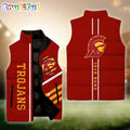 NCAA USC Trojans Sport Team Personalized Sleeveless Down Puffer Jacket