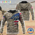 NCAA Utah State Aggies Military Veterans Camouflage Hoodie