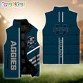 NCAA Utah State Aggies Sport Team Personalized Sleeveless Down Puffer Jacket
