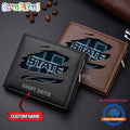 NCAA Utah State Aggies Sporty Custom Men’s Leather Wallet
