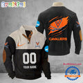 NCAA Virginia Cavaliers Sport Team Custom Name And Number Buttoned Collar Sweatshirt