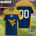 NCAA West Virginia Mountaineers Sport Team New Season Personalized Football Jersey