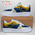 NCAA West Virginia Mountaineers Sporty Air Force 1 Shoes Sneaker