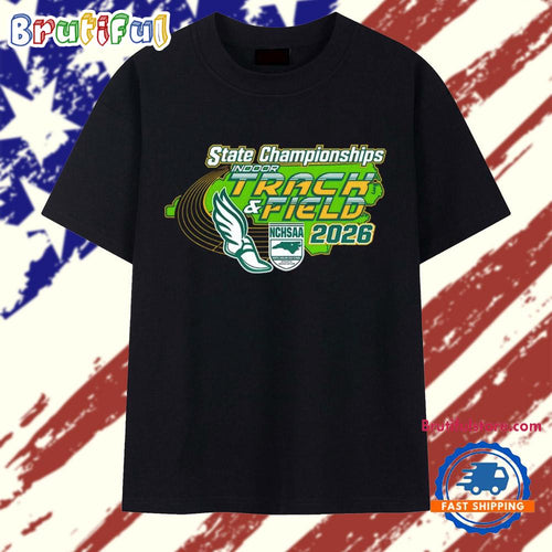 NCHSAA Indoor Track and Field States Championships 2026 logo T Shirt