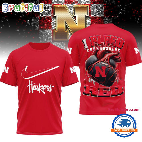 Nebraska Cornhuskers 2025 NCAA I Bleed Unisex 3D Shirt