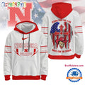 Nebraska Cornhuskers 2025 NCAA Stand For The Flag Kneel For the Cross Hoodie