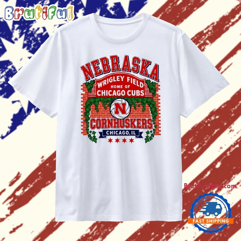 Nebraska Cornhuskers at Wrigley Field Home of Chicago Cubs T Shirt