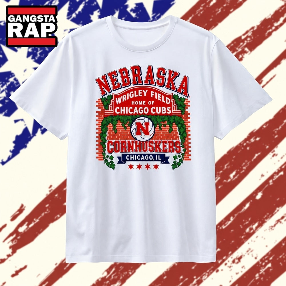 Nebraska Cornhuskers at Wrigley Field Home of Chicago Cubs T Shirt