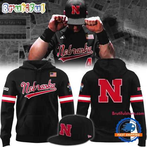 Nebraska Cornhuskers Baseball Back in Black Hoodie Shirt