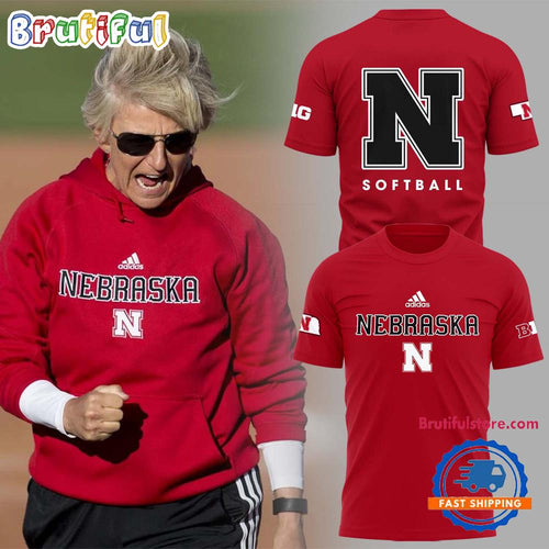 Nebraska Cornhuskers Special New Coach Rhonda Revelle Red T Shirt