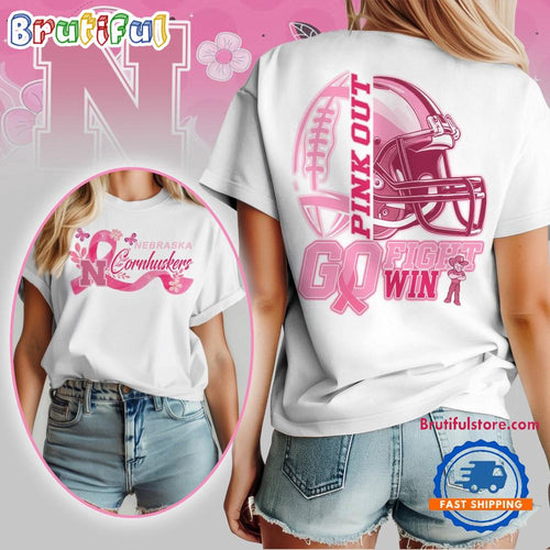 Nebraska Cornhuskers Tackle Breast Cancer New Design Unisex T Shirt