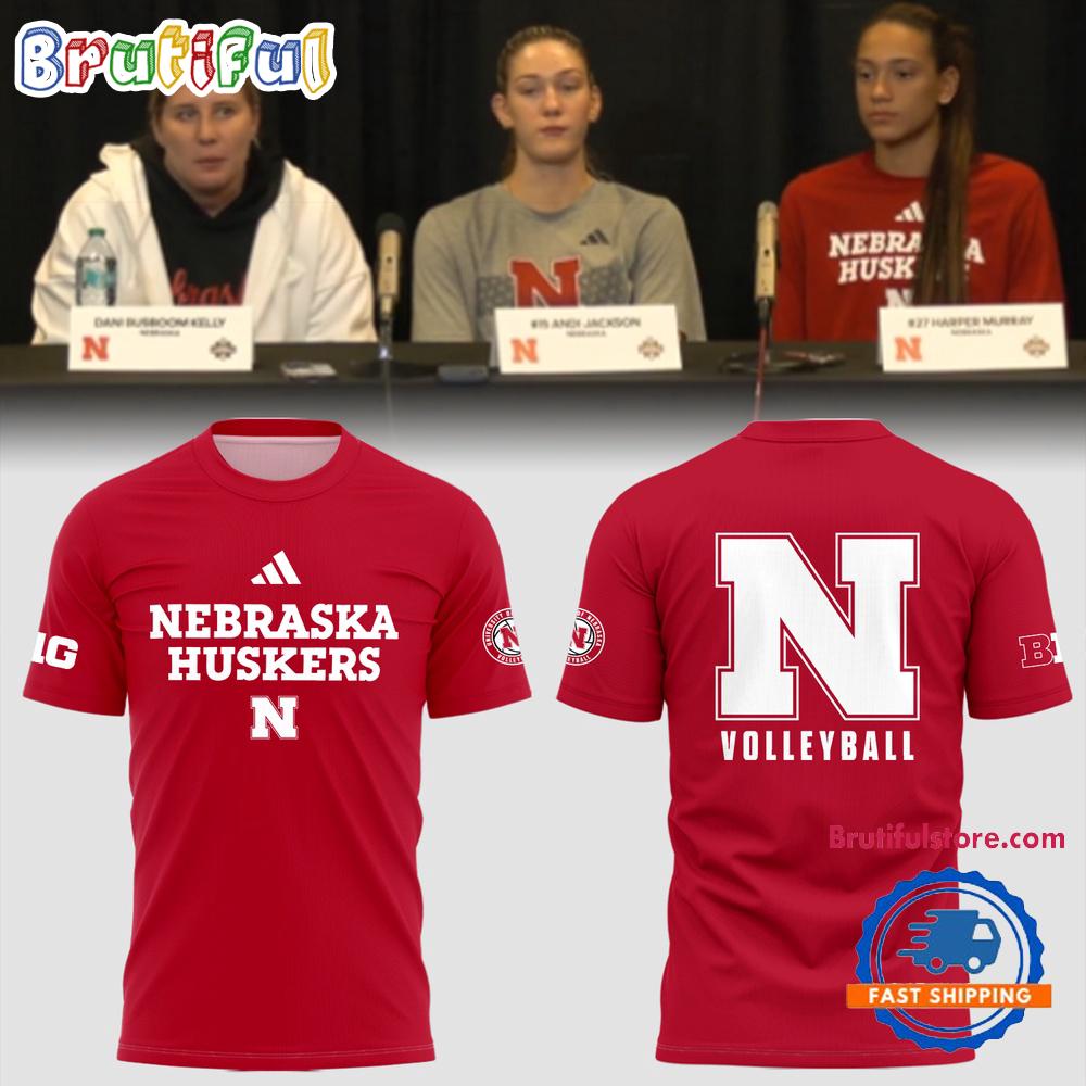 Nebraska Cornhuskers Volleyball 2025 Champions Red T Shirt