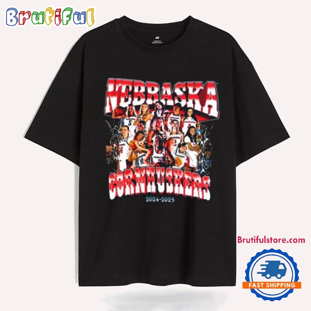 Nebraska Cornhuskers Women’s Basketball 2025 Team Players T Shirt