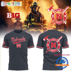 Nebraska Huskers Baseball x Firefighter Appreciation Night 3D All OVer Print Hoodie T-Shirt