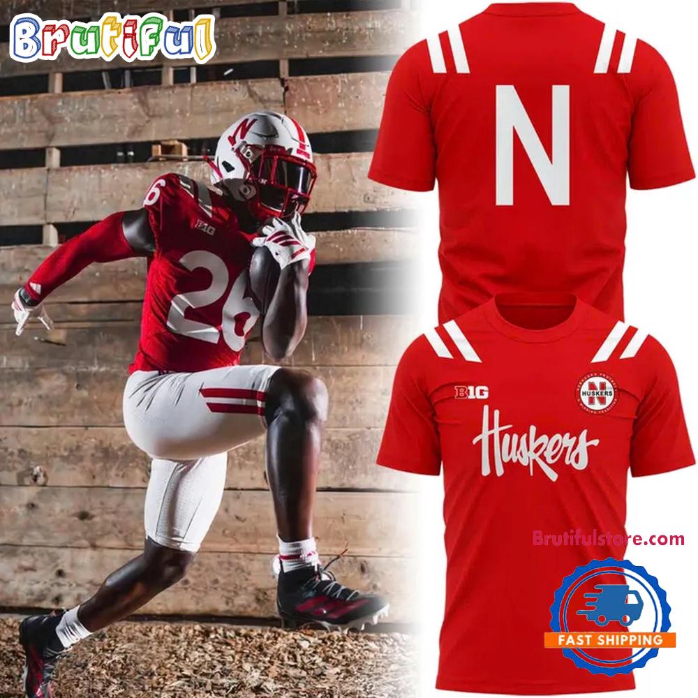 Nebraska Huskers Football 2026 Uniform Hoodie T-Shirt