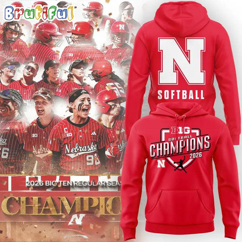 Nebraska Huskers Softball Big 10 Tournament Champions 2026 Hoodie T-Shirt