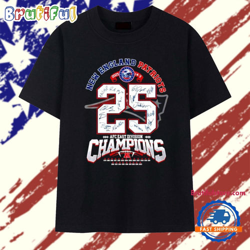 New England Patriots 2025 AFC West Division Champions 25 T Shirt