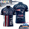 New England Patriots 2026 NFL American Semiquincentennial 250th Anniversary Polo Shirt