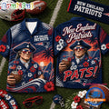 New England Patriots 2026 NFL Mascot Beach Vibes Summer Hawaiian Shirt