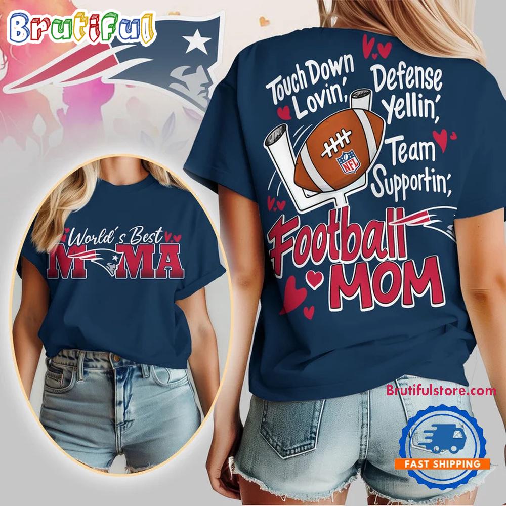 New England Patriots 2026 NFL Mother Day Football Mama All Over Print T Shirt