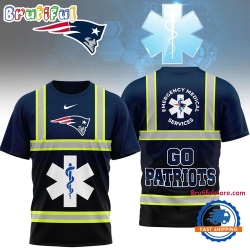 New England Patriots 2026 NFL National EMT & Paramedic Day Special New 3D Shirt