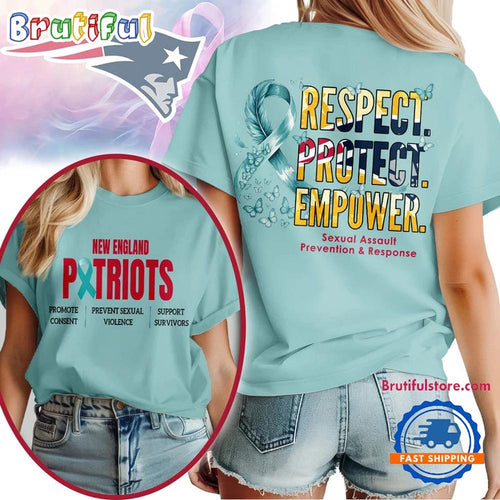 New England Patriots 2026 NFL SA Prevention Month Unisex 3D T Shirt