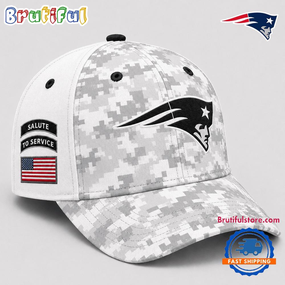 New England Patriots 2026 NFL Salute to Service Digital Camo Baseball Cap