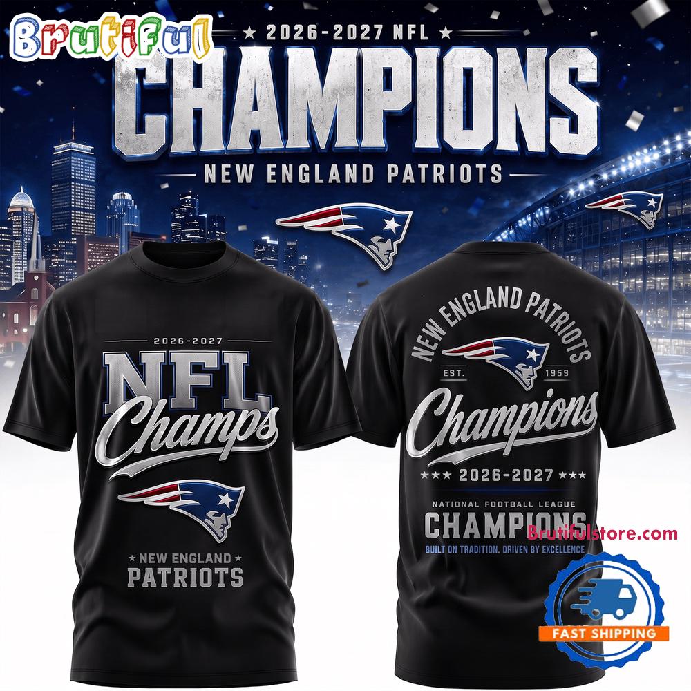 New England Patriots 2026-2027 NFL Team Champions 3D Shirt