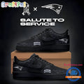 New England Patriots Black 2026 Salute to Service Air Force 1 Shoes Sneakers