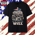 New England Patriots Faith Bends Our Knees No Rival Bends Our Will T Shirt