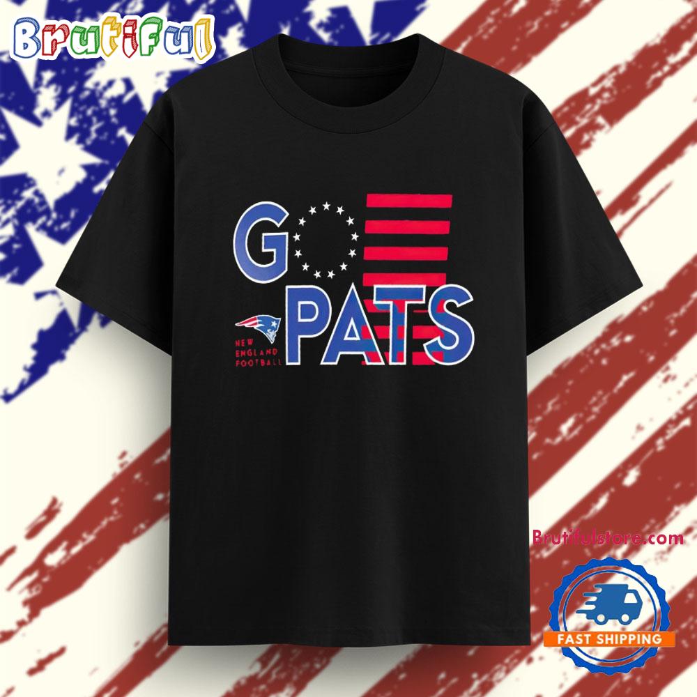 New England Patriots Go Pats Logo T Shirt