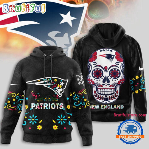 New England Patriots NFL Dia de los Muertos Limited Editions Hoodie Shirt