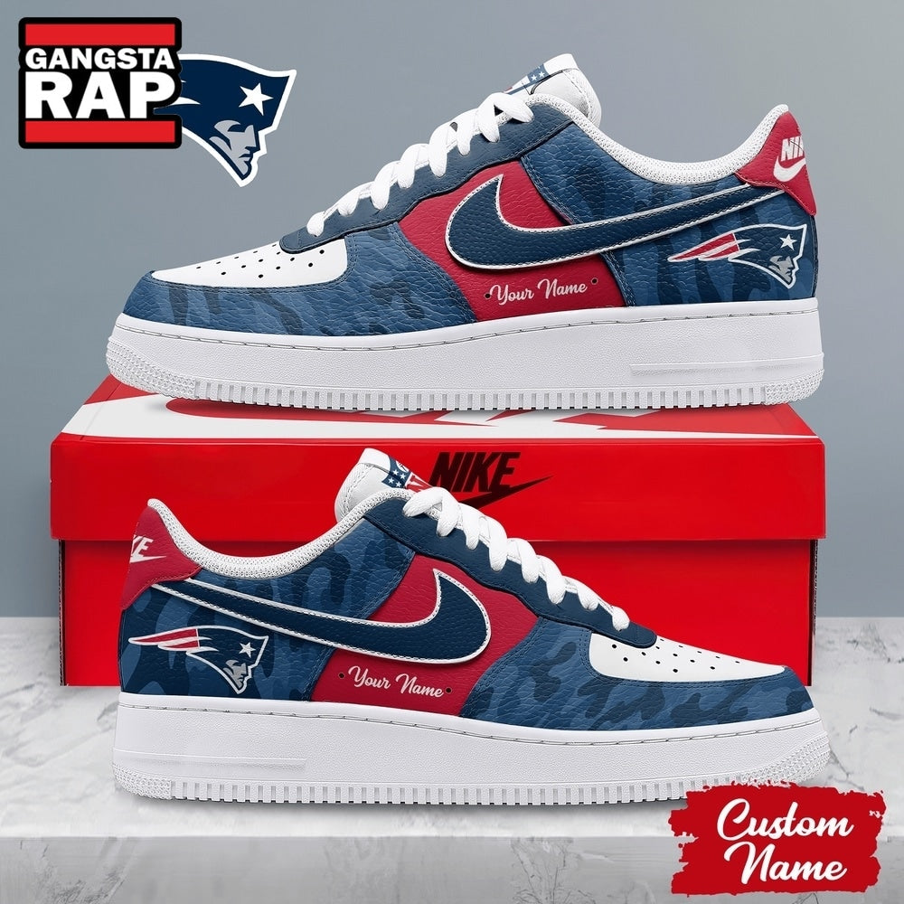 New England Patriots NFL End Zone Energy Air Force 1 Sneaker Shoes