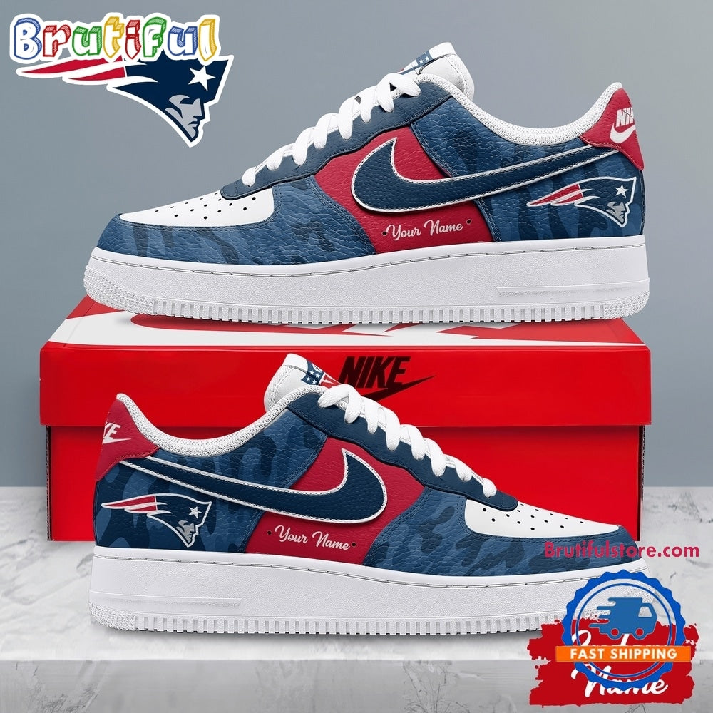 New England Patriots NFL End Zone Energy Custom Air Force 1 Shoes Sneaker
