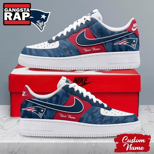 New England Patriots NFL End Zone Energy Custom Air Force 1 Shoes Sneaker
