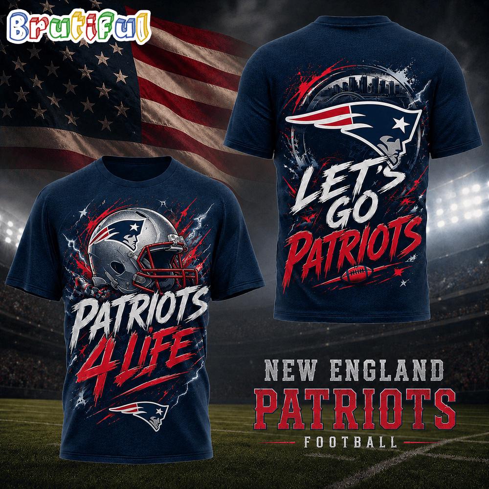 New England Patriots NFL Fan For Life Limited Edition 3D Shirt