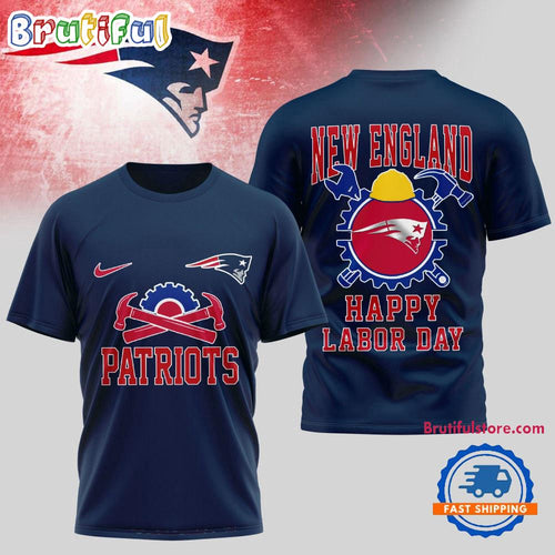 New England Patriots NFL Happy Labor Day 2025 Uniesx 3D Shirt