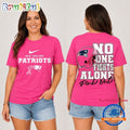 New England Patriots NFL No One Fight Alone Pink Out T Shirt