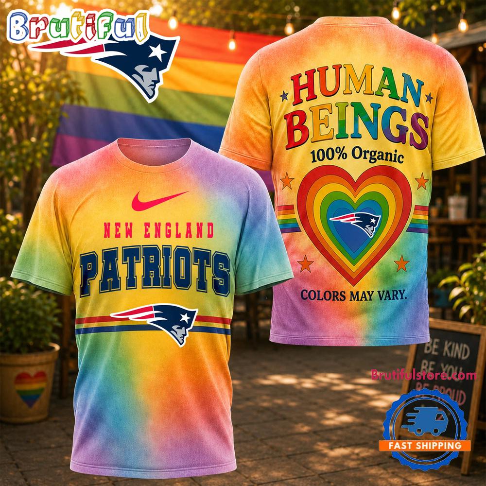 New England Patriots NFL Pride Human Being Color May Vary 3D T Shirt